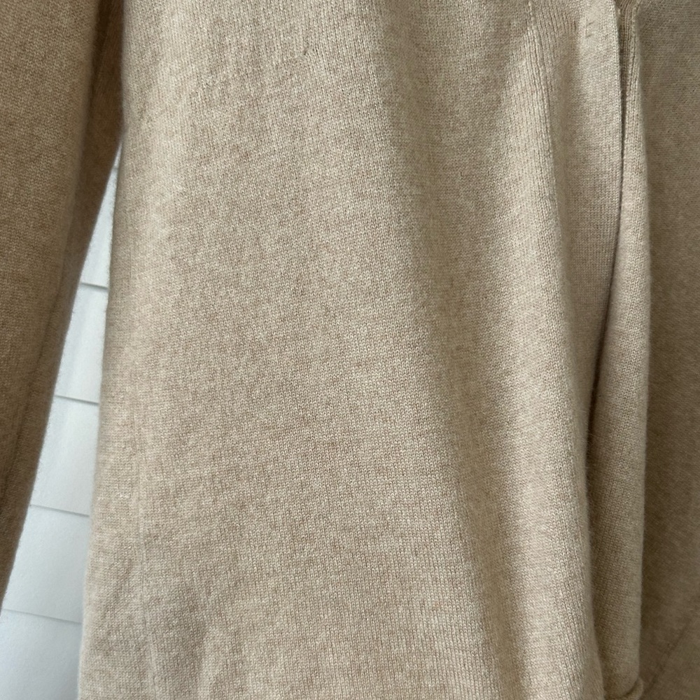 LUXE Brunello Cucinelli Pure Cashmere Medium Tan/Beige Cardigan Sweater Top - Picture 8 of 11